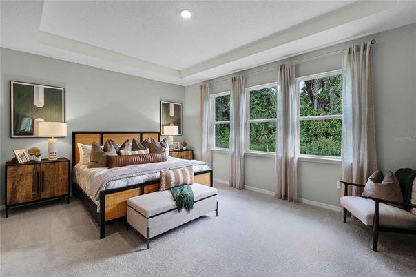 Bedroom, Interior, Recessed Lighting
