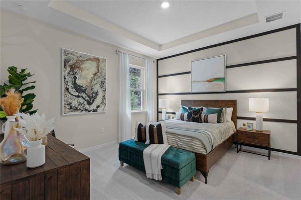 Bedroom, Interior, Recessed Lighting