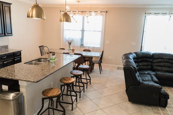 Dining room, Interior, Kitchen, Pendant Lights