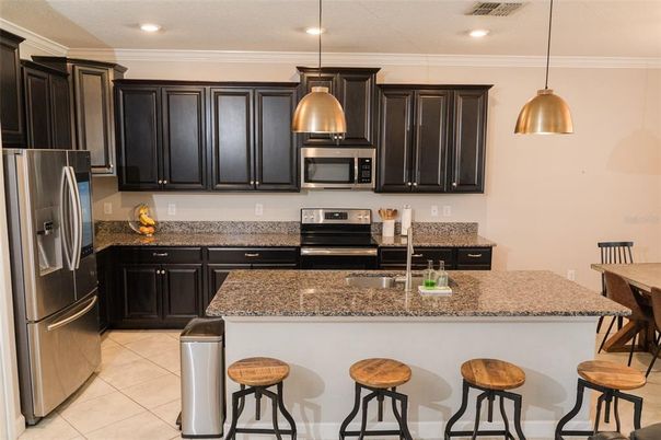 Interior, Kitchen, Pendant Lights, Recessed Lighting, Stainless Steel Appliances