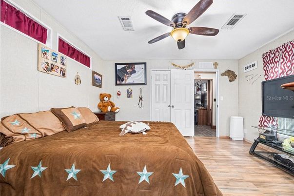 Bedroom, Interior, Wood Texture Flooring