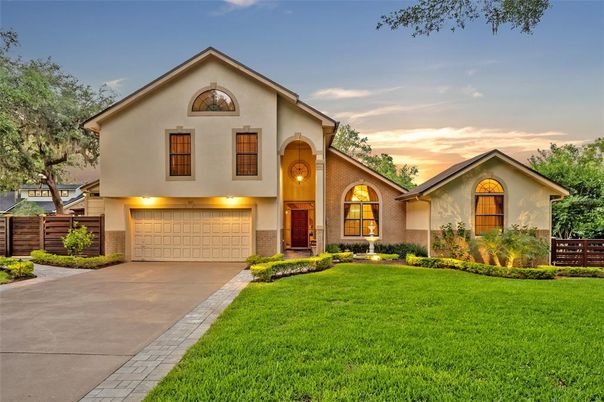 Attached, Exterior, Facade, Brick Facade, Mediterranean