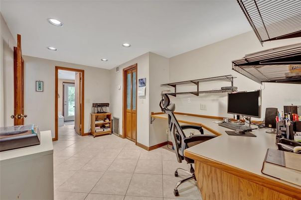 Home Office, Interior, Recessed Lighting