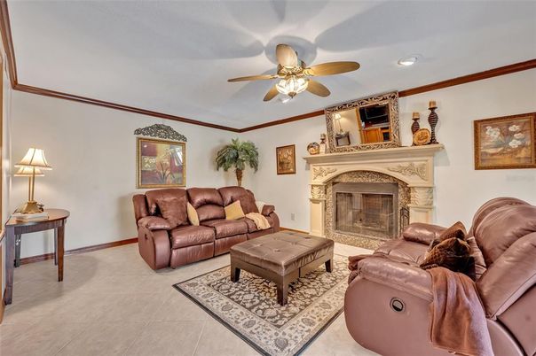 Fireplace, Interior, Living room, Recessed Lighting