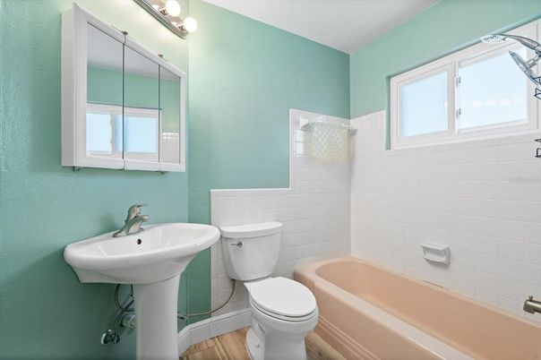 Bathroom, Interior, Wood Texture Flooring