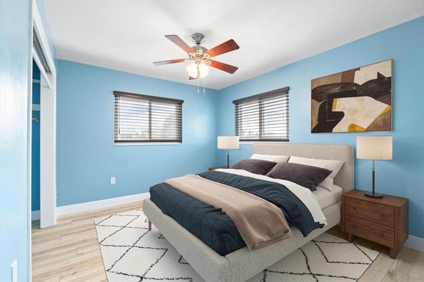 Bedroom, Interior, Wood Texture Flooring