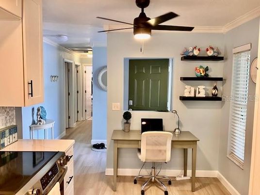 Home Office, Interior, Wood Texture Flooring