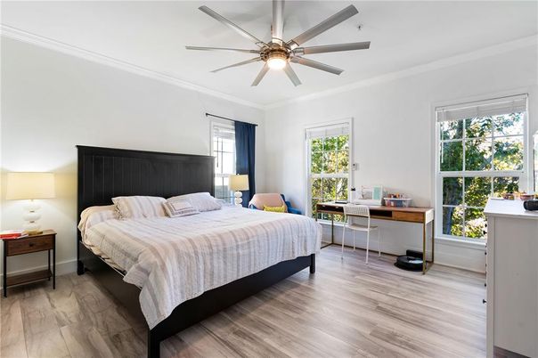 Bedroom, Interior, Wood Texture Flooring