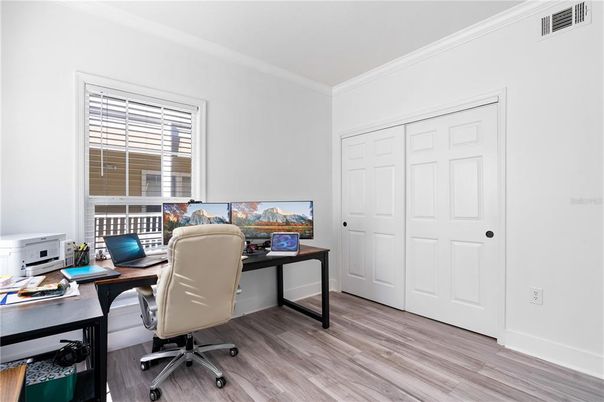 Home Office, Interior, Wood Texture Flooring