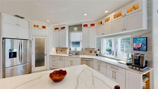 Interior, Kitchen, Recessed Lighting, Stainless Steel Appliances