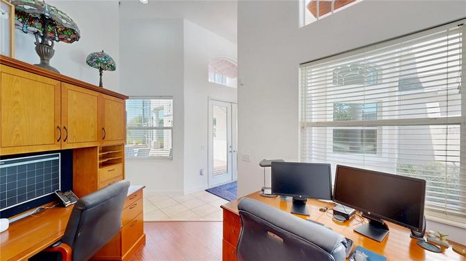 Home Office, Interior, Wood Texture Flooring