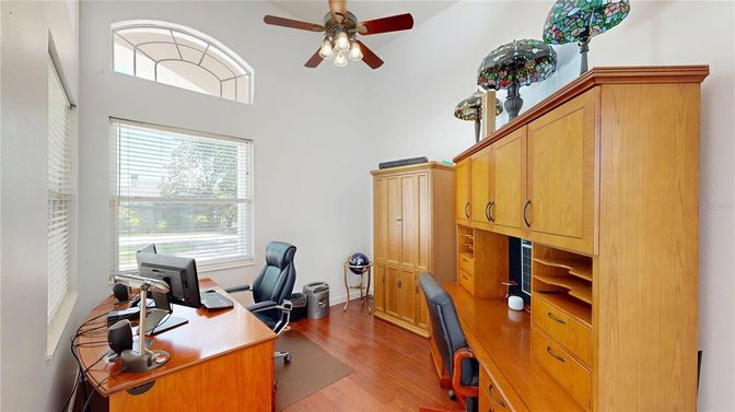 Home Office, Interior, Wood Texture Flooring