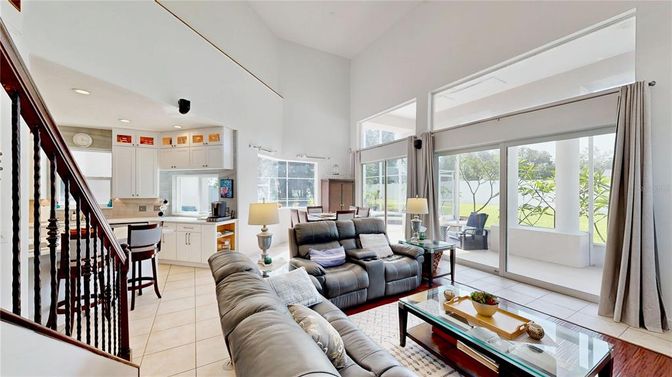 Interior, Kitchen, Living room, Recessed Lighting