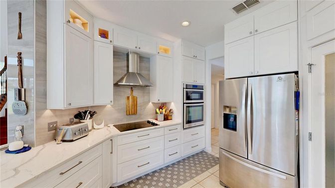 Interior, Kitchen, Recessed Lighting, Stainless Steel Appliances