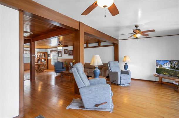 Dining room, Interior, Living room, Wooden Beams, Wood Texture Flooring