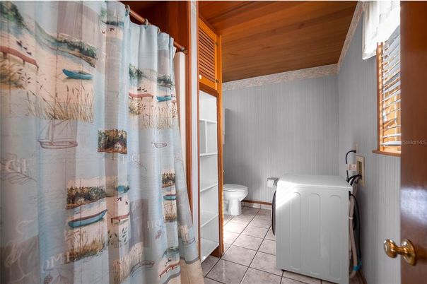 Bathroom, Interior, Wooden Ceilings