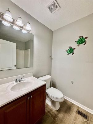 Bathroom, Interior, Wood Texture Flooring