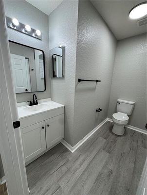 Bathroom, Dual Sink Vanities, Interior, Wood Texture Flooring