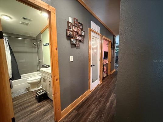 Bathroom, Interior, Wood Texture Flooring