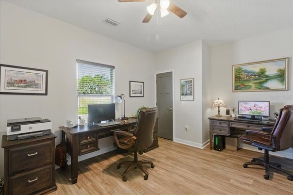 Home Office, Interior, Wood Texture Flooring
