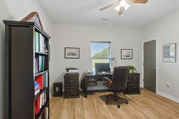 Home Office, Interior, Wood Texture Flooring