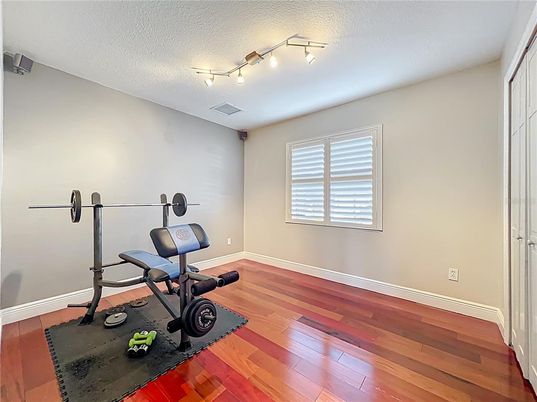 Fitness Equipment, Interior, Wood Texture Flooring