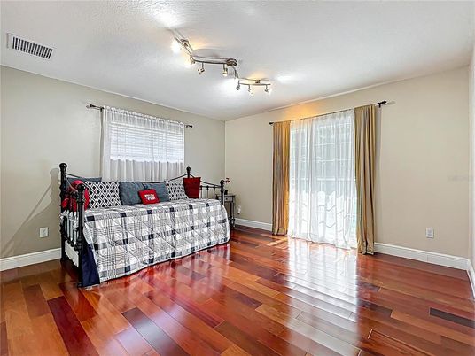 Bedroom, Interior, Wood Texture Flooring