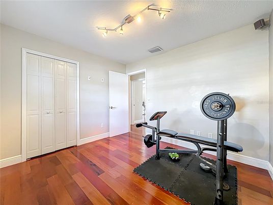 Fitness Equipment, Interior, Wood Texture Flooring