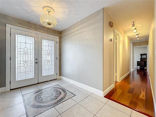 Chandelier, Interior, Wood Texture Flooring