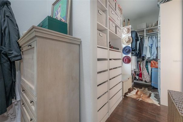Interior, Walk-in Closets, Wood Texture Flooring