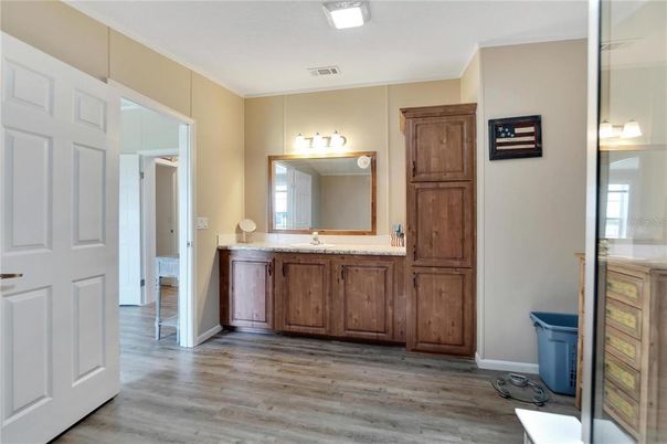 Bathroom, Interior, Wood Texture Flooring
