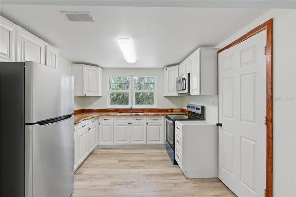 Interior, Kitchen, Wood Texture Flooring