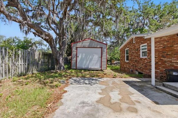 Backyard, Detached Garage, Exterior