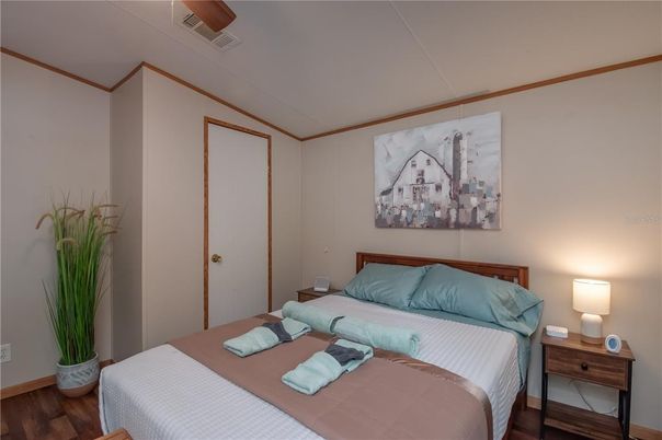 Bedroom, Interior, Wood Texture Flooring