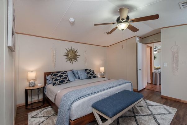 Bedroom, Interior, Wood Texture Flooring