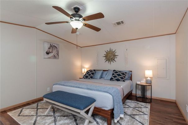 Bedroom, Interior, Wood Texture Flooring