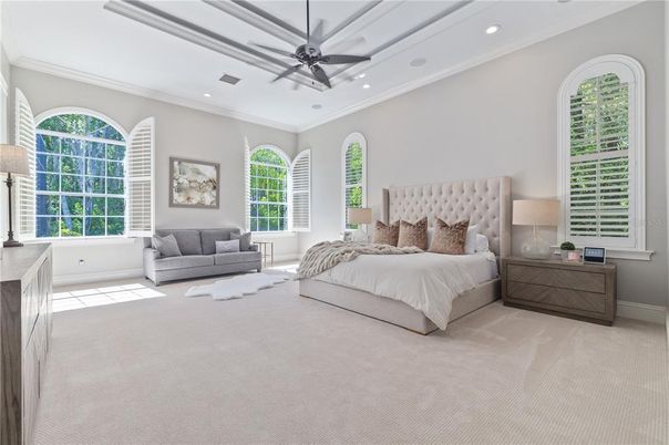 Bedroom, Interior, Recessed Lighting
