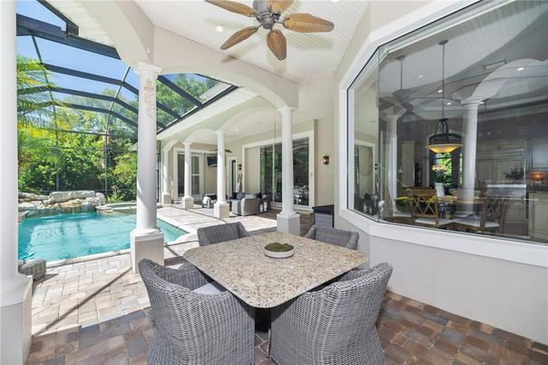 Dining room, Glass Ceilings, Interior, Pool, Sun Room