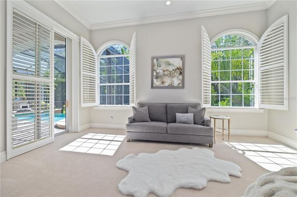 Interior, Living room, Recessed Lighting