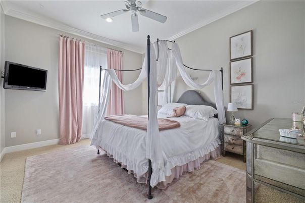 Bedroom, Interior, Recessed Lighting