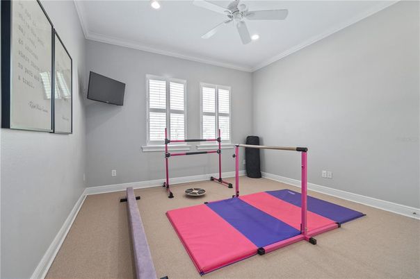 Fitness Equipment, Interior, Recessed Lighting