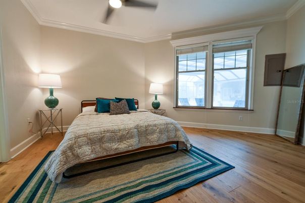 Bedroom, Interior, Wood Texture Flooring