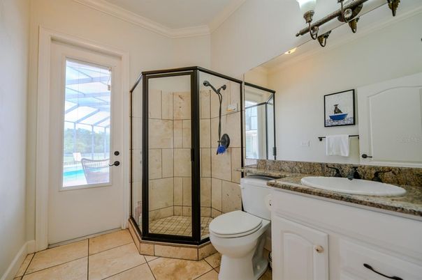 Bathroom, Glass Shower, Interior