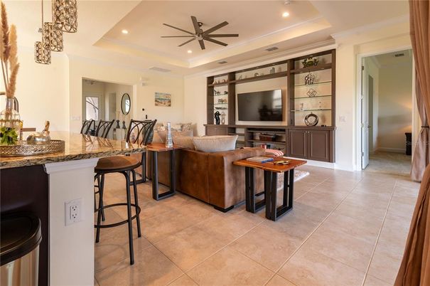 Interior, Living room, Recessed Lighting