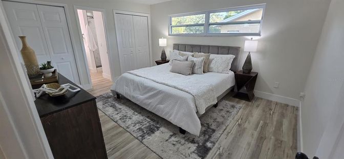 Bedroom, Interior, Wood Texture Flooring