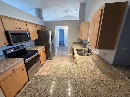 Chandelier, Interior, Kitchen, Pendant Lights, Wood Texture Flooring