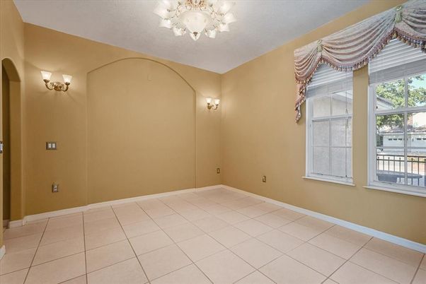 Chandelier, Empty room, Interior