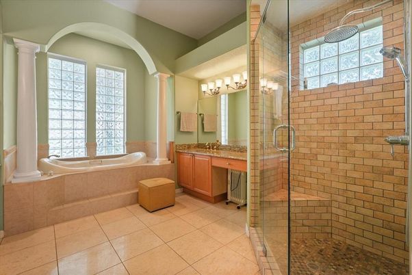 Bathroom, Glass Shower, Interior