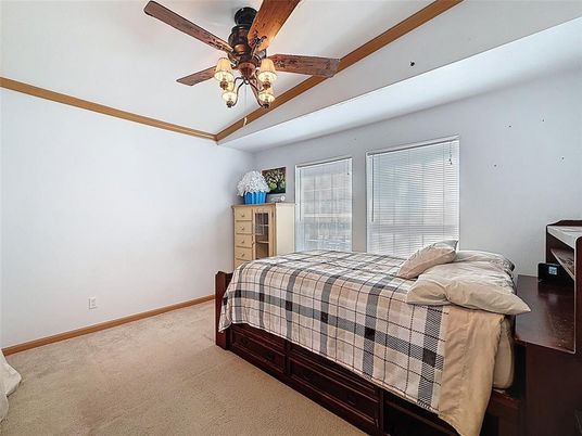 Bedroom, Interior, Wooden Beams