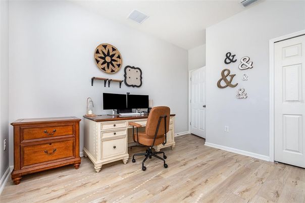 Home Office, Interior, Wood Texture Flooring